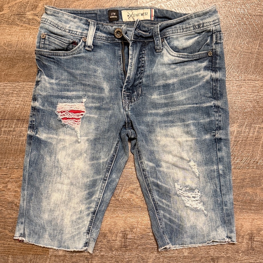 Departwest Distressed Denim Men's Shorts